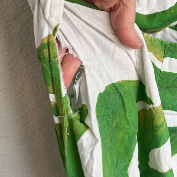 Farm Rio White Monstera One Shoulder Jumpsuit Womens Medium - Picture 5 of 12